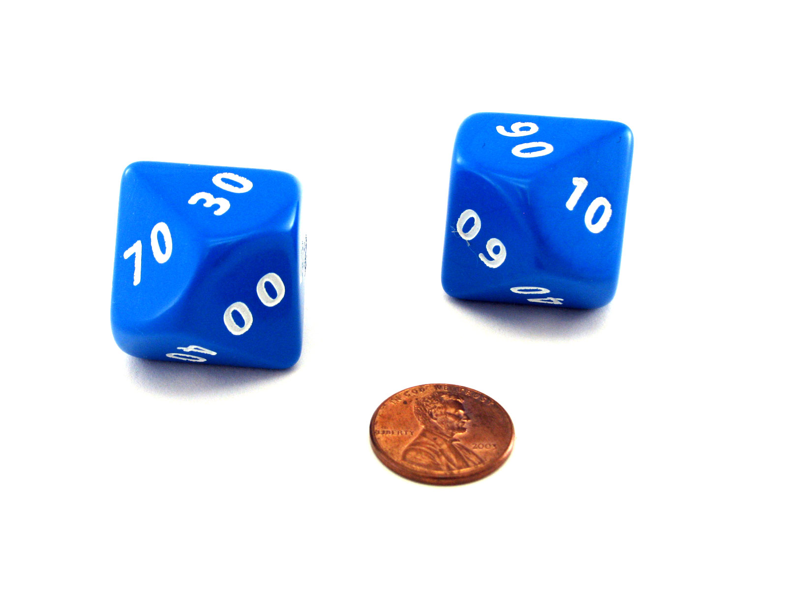 Single Opaque Jumbo D10 - Blue